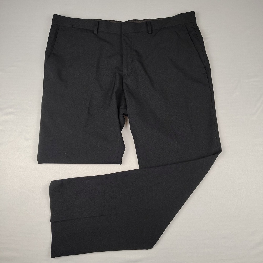 Reaction Kenneth Cole Mens 38x30 Classic Fit Black Dress Pants